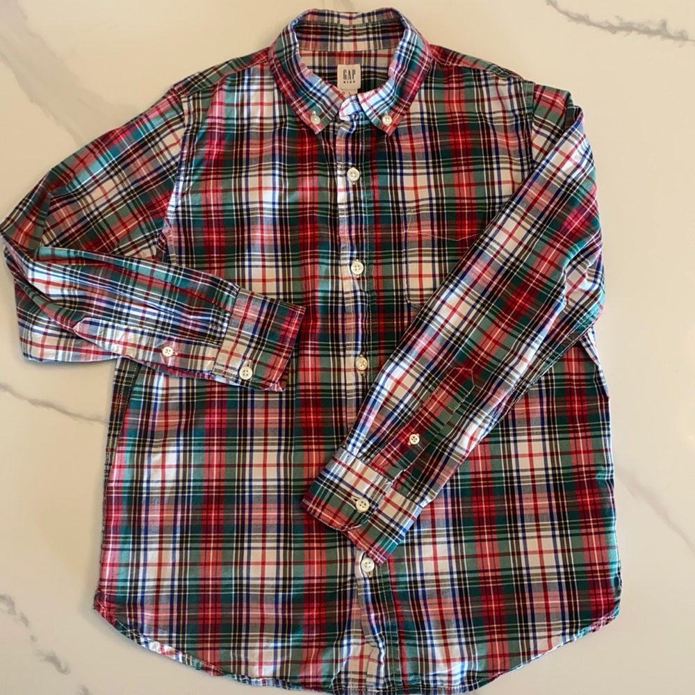 Gap plaid button down